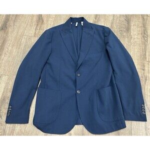 Paul Miranda Italy Navy Blue Blazer Unconstructed Unlined 52 (US 42)